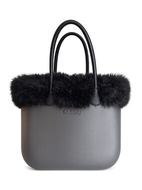 O Bag Standard Tote w/ Removable Fur Trim | Made in Italy